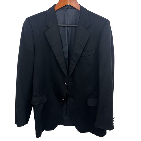 Papillon Loro Piana Navy Blue Blazer 48 Cashmere Sport Coat Jacket Mens Italy - Picture 1 of 10